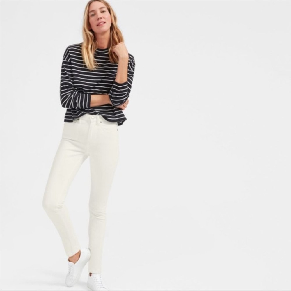 Everlane white jeans